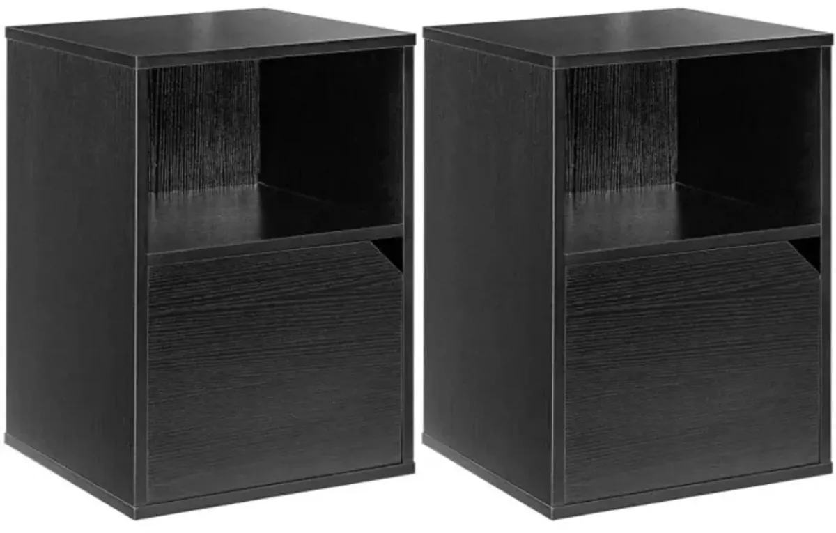 Hivvago Set of 2 Nightstands Side End Table for Living Room