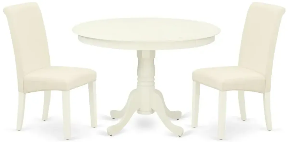 Dining Room Set Linen White, HLBA3-LWH-01