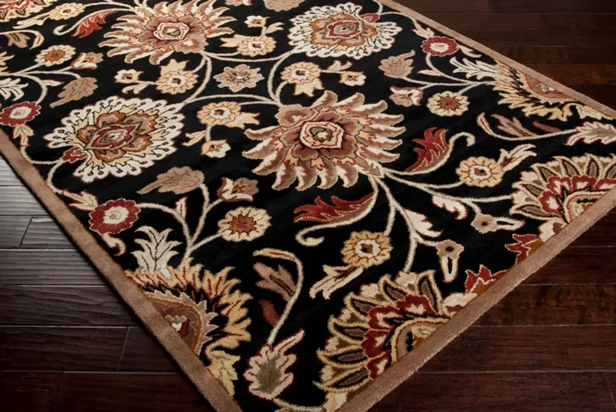 Caesar CAE-1192 8' Square Black Rug