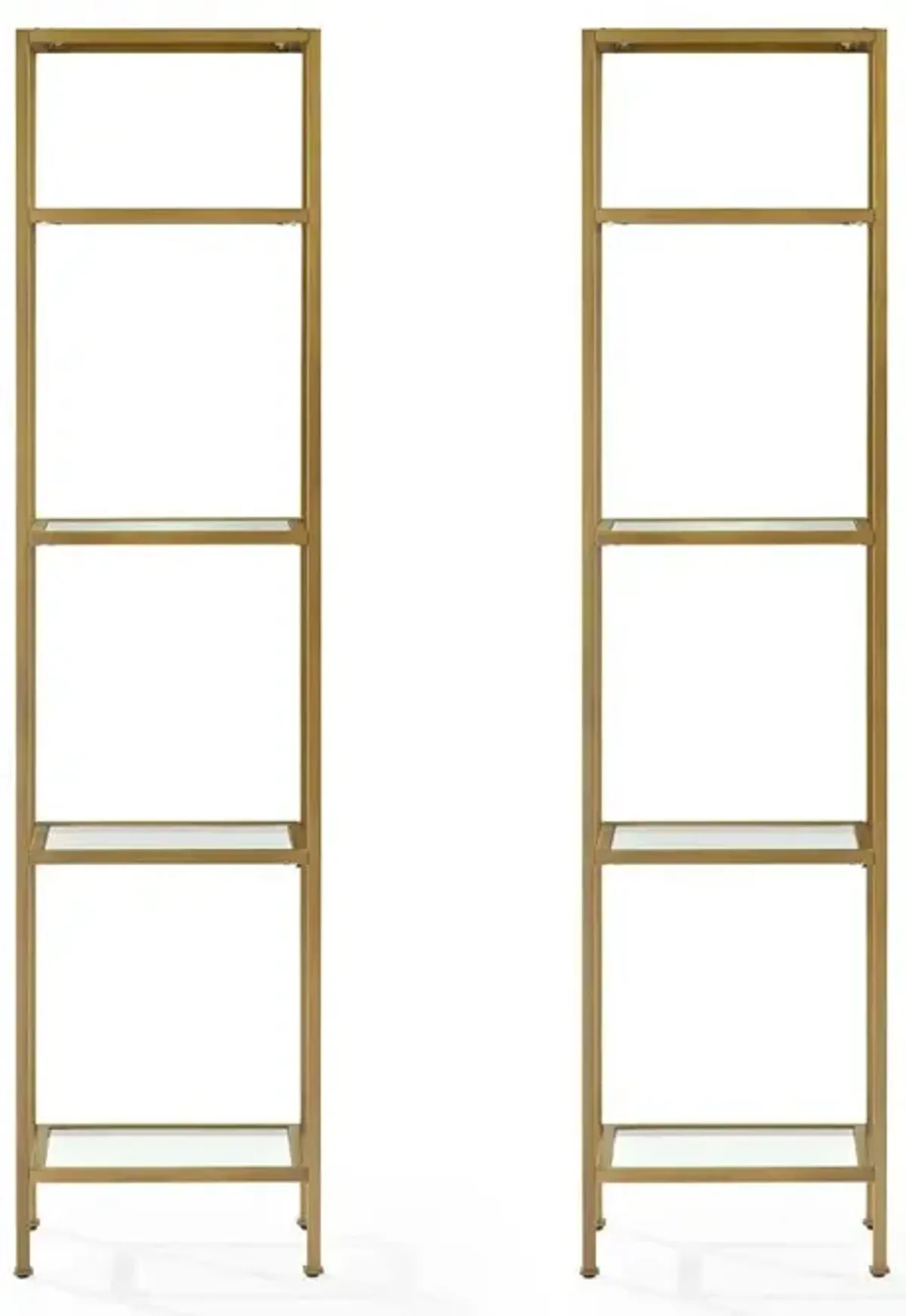 Aimee 2Pc Etagere Set Soft Gold - 2 Narrow Etageres