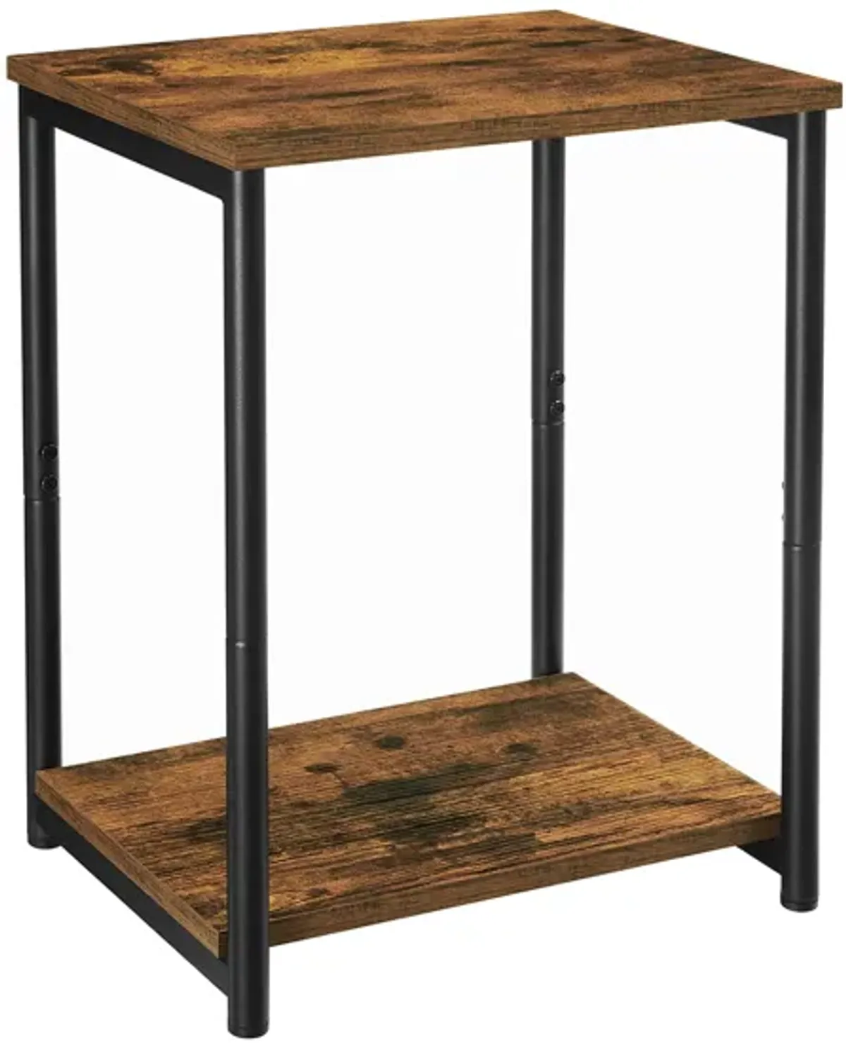 End Table with Storage Shelf - Stylish Side Table for Organized Living Spaces