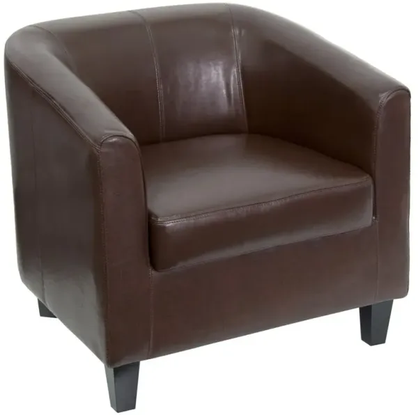 Flash Furniture Katie Brown LeatherSoft Lounge Chair