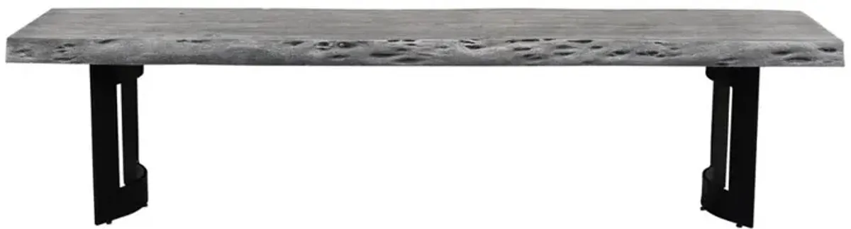 Moe's Home Collection BENT BENCH EXTRA SMALL WEATHERED GREY