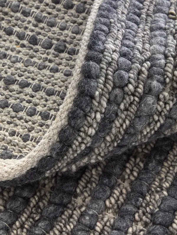 Herrick T8021 Charcoal 1'6" x 1'6" Sample Rug By Thom Filcia