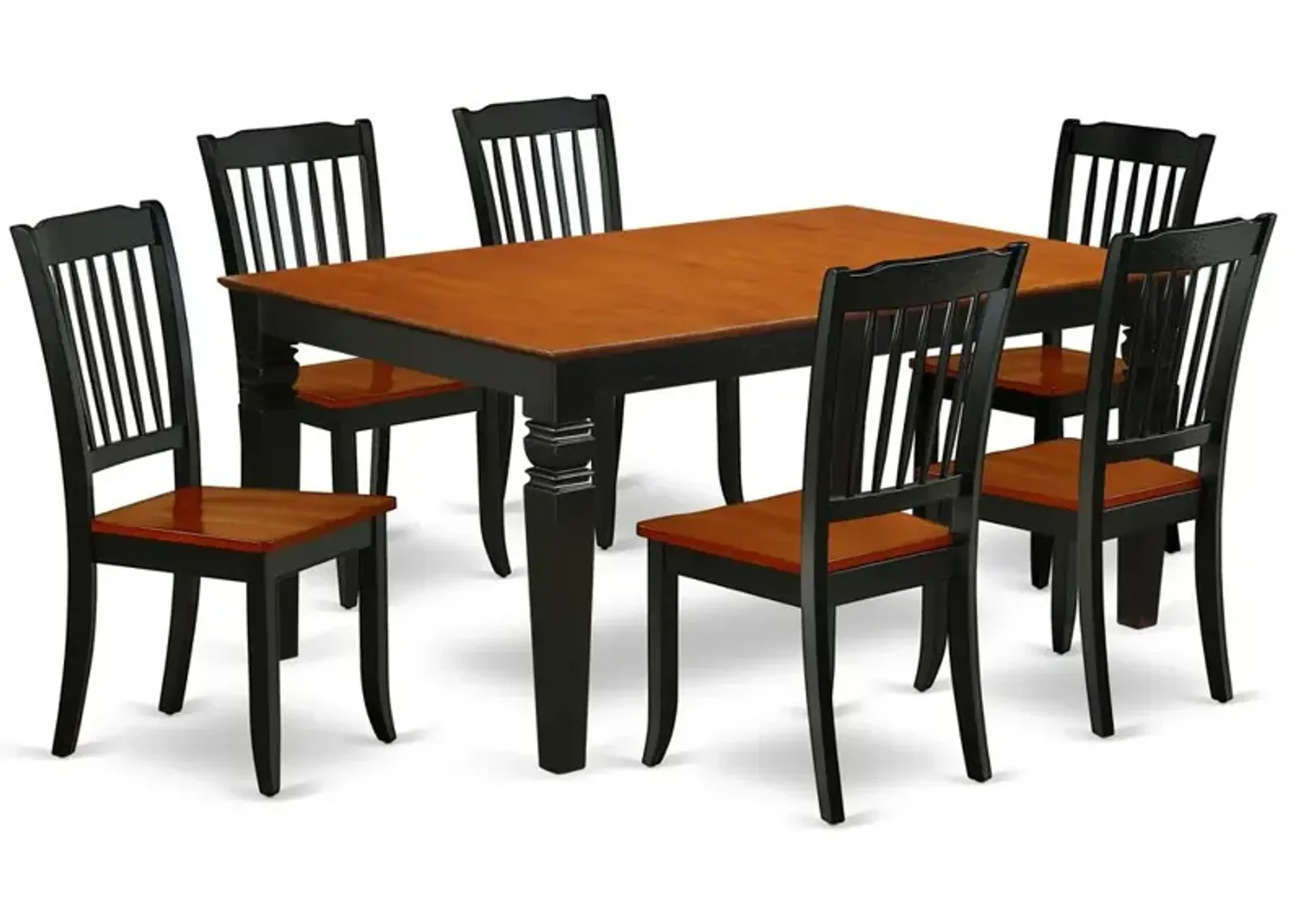 Dining Room Set Black & Cherry