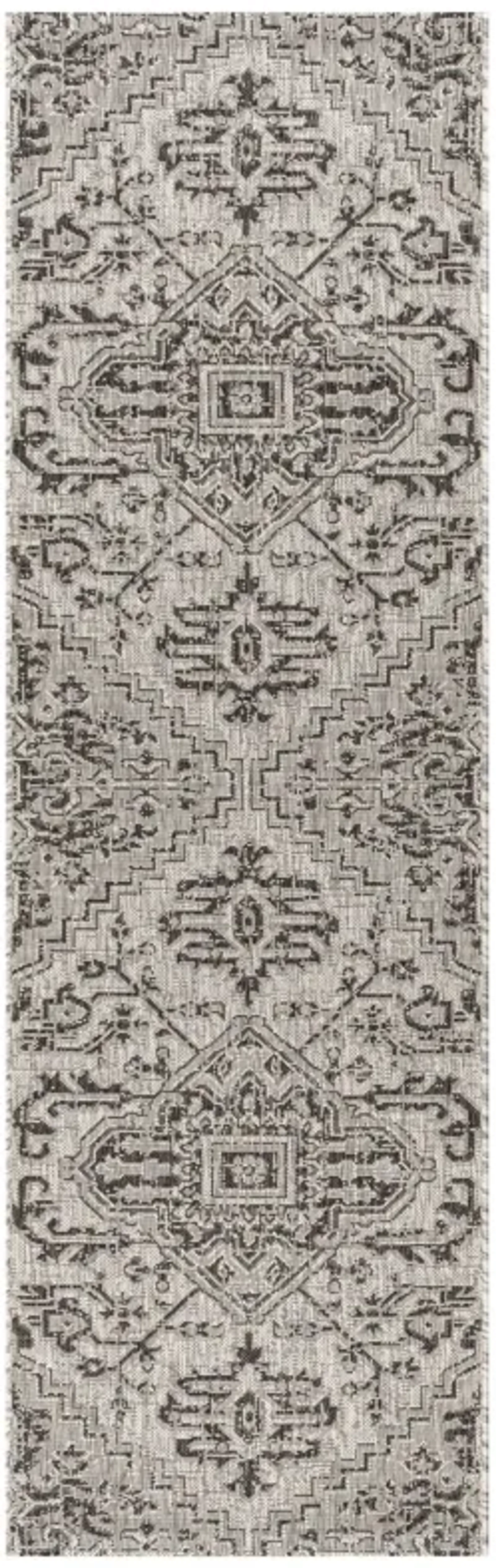 Estrella Bohemian Medallion Textured Weave Indoor/Outdoor Area Rug