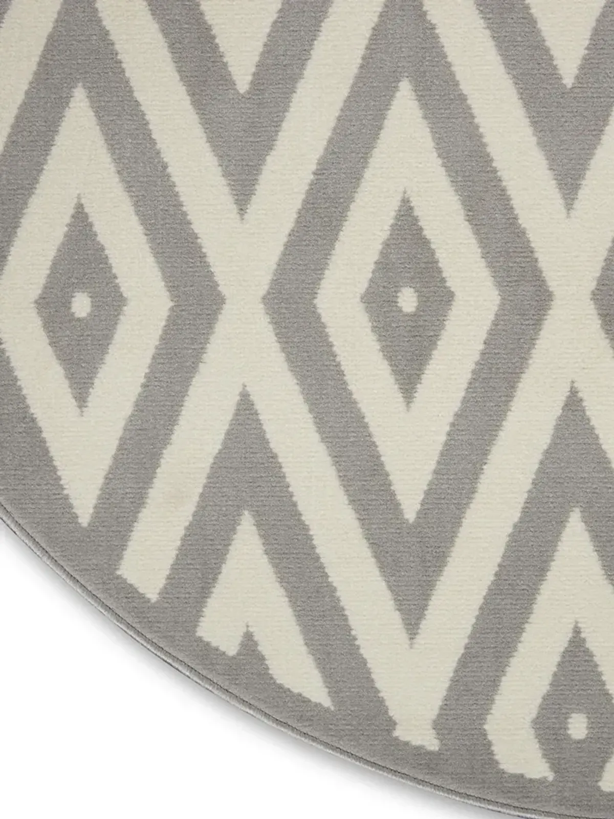 Grafix GRF18 White/Gray 8' x Round Rug