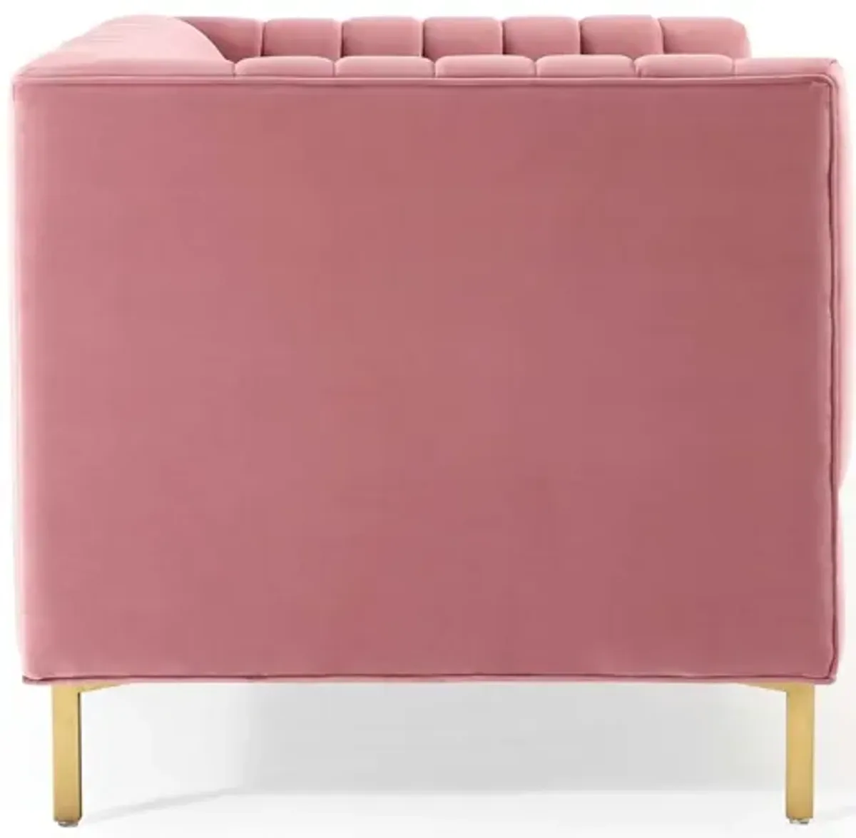 Shift Channel Tufted Performance Velvet Loveseat