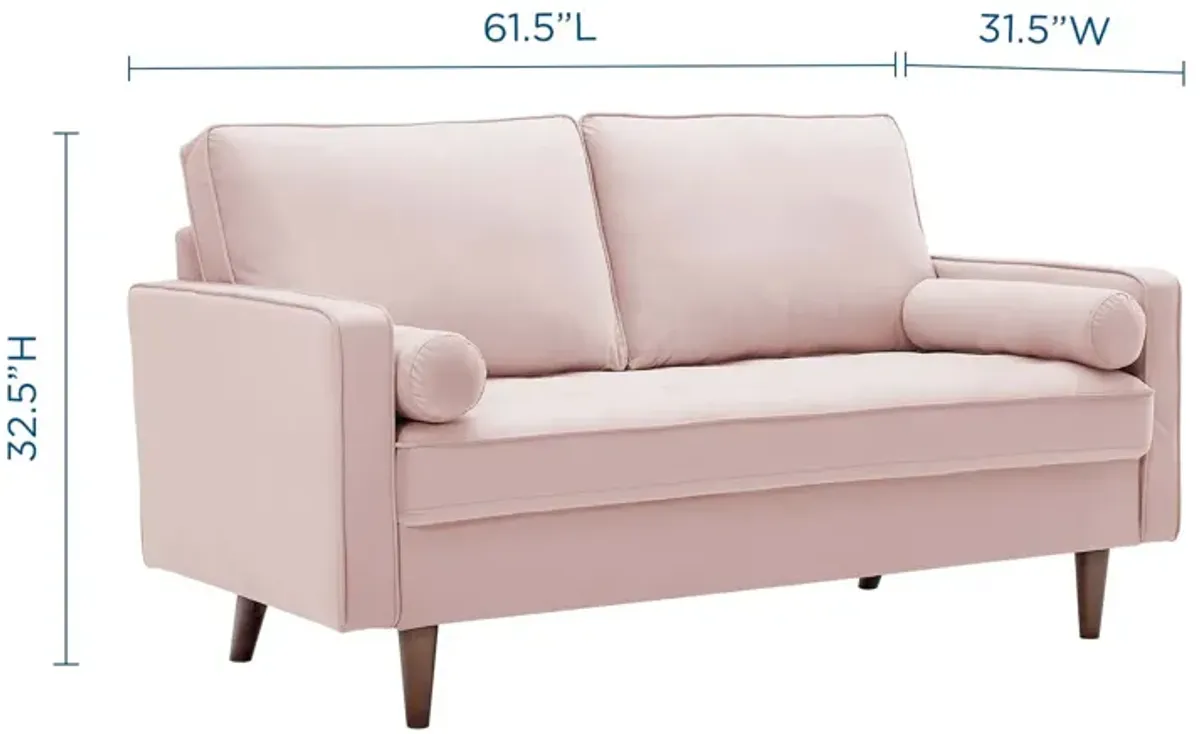 Valour Performance Velvet Loveseat