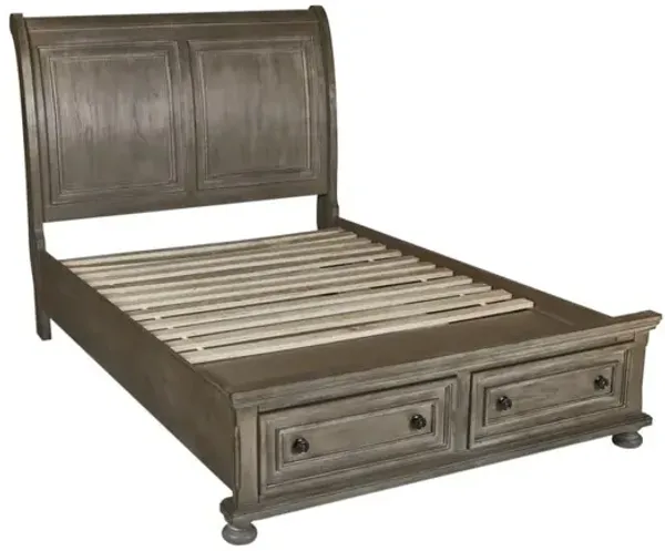 New Classic Furniture Furniture Allegra Contemporary Solid Wood Full Bed in Brown