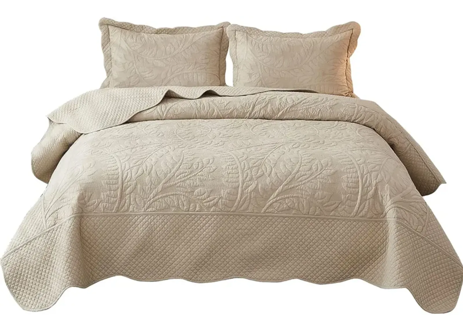 MarCielo 100% Cotton Oversized Bedspread Quilt Set T