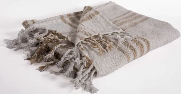 Natural 50" x 60" Throw Blanket