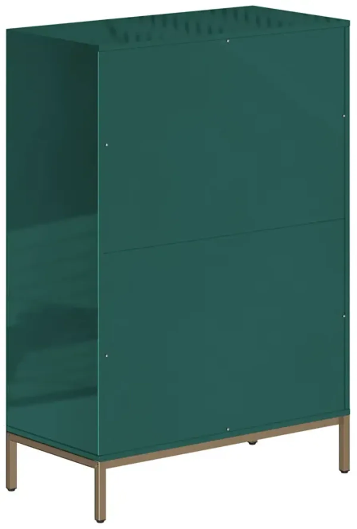 49.2 in. H Freestanding Storage Cabinet Green 5 Drawer Accent Cabinet