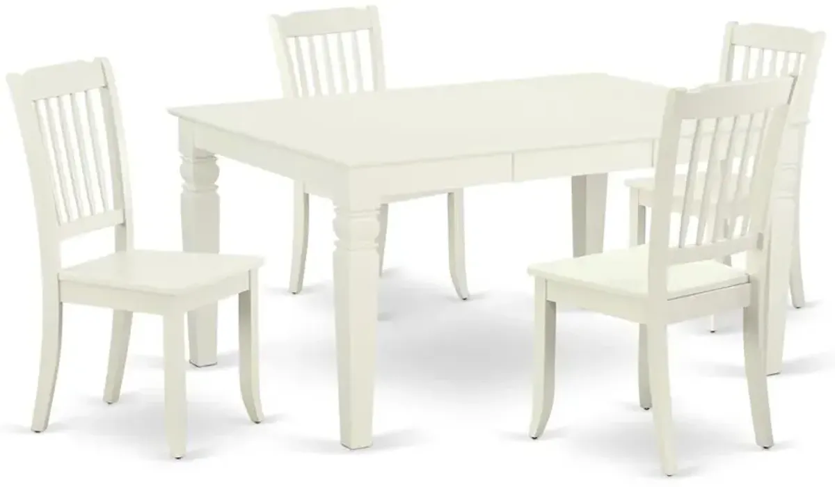 Dining Room Set Linen White