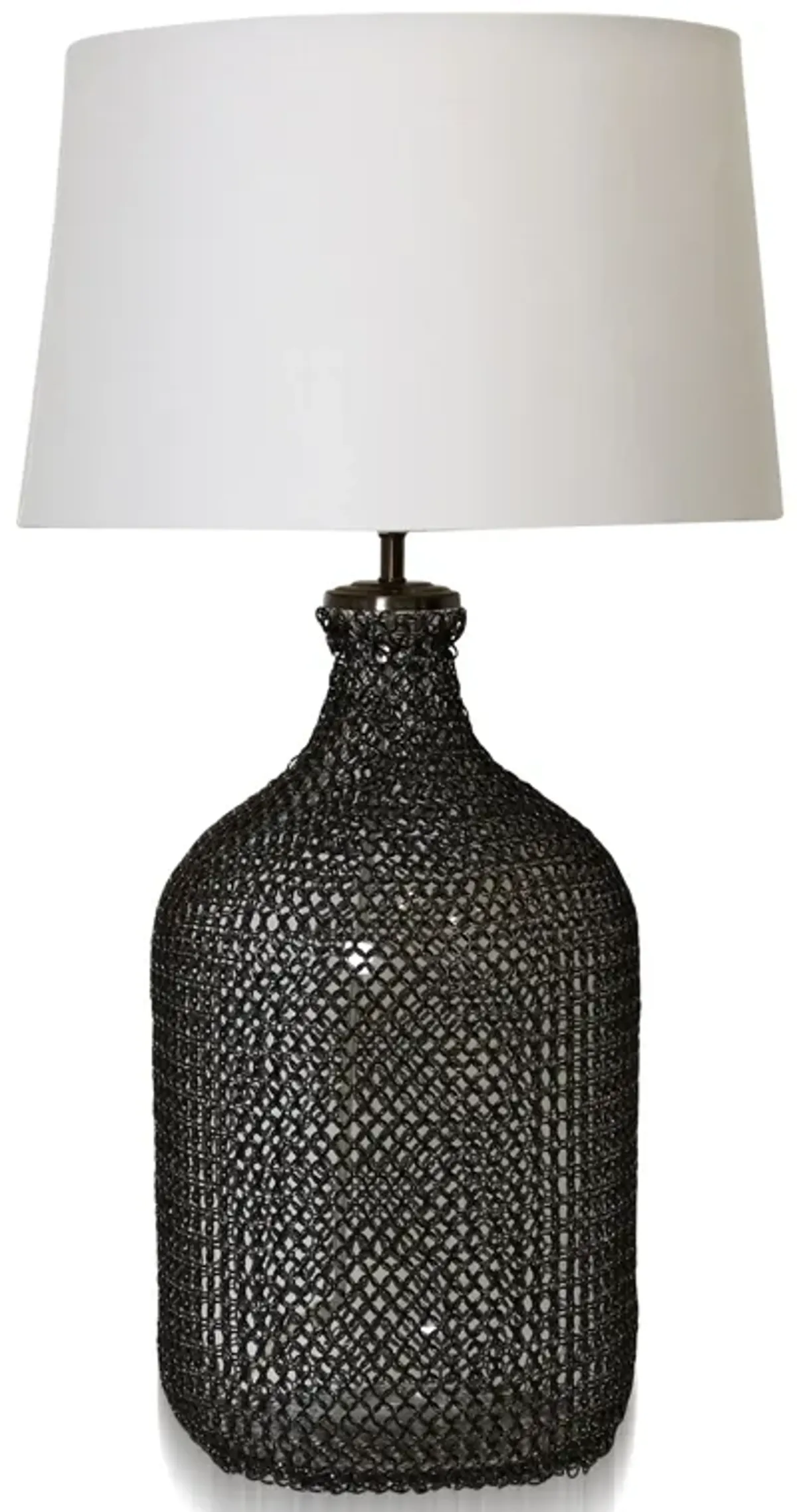 Webbed Glass Table Lamp