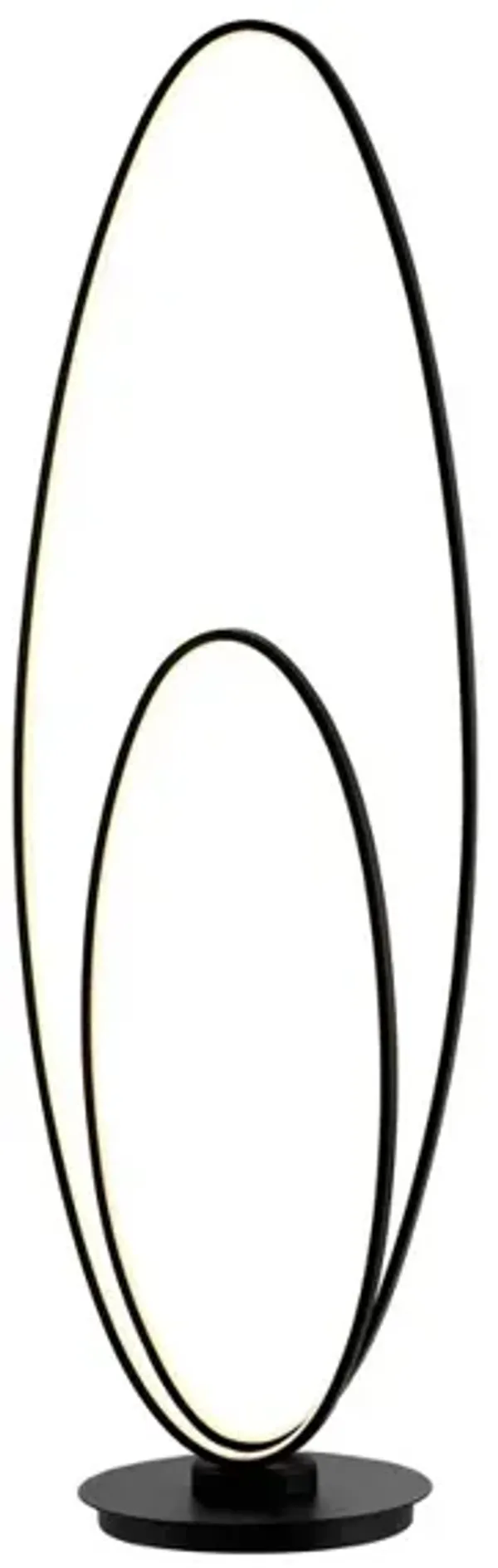 Looper Metal Modern Contemporary Oval Dimmable Integrated LED Floor Lamp