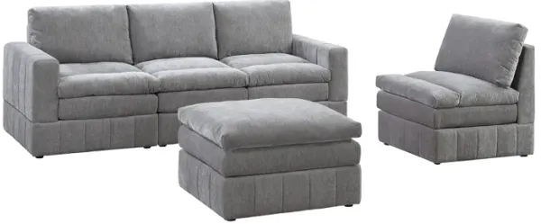 Streamdale Granite modular sectional set, 5-pc contemporary