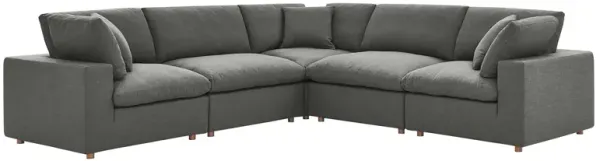 Commix Down Filled Overstuffed 5 Piece 5-Piece Sectional Sofa