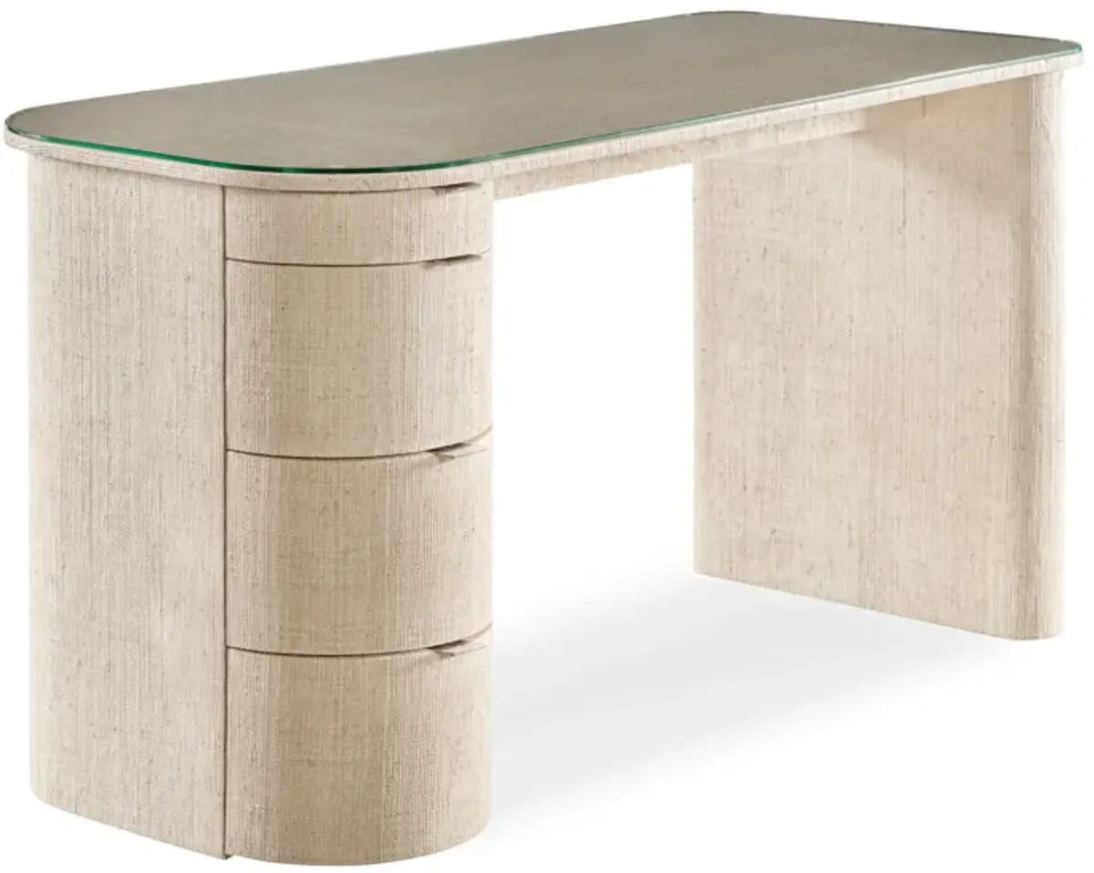 Micco Desk With Glass Top