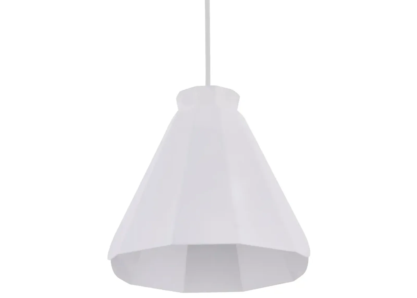 Millie White Midcentury Modern Pendant Lamp