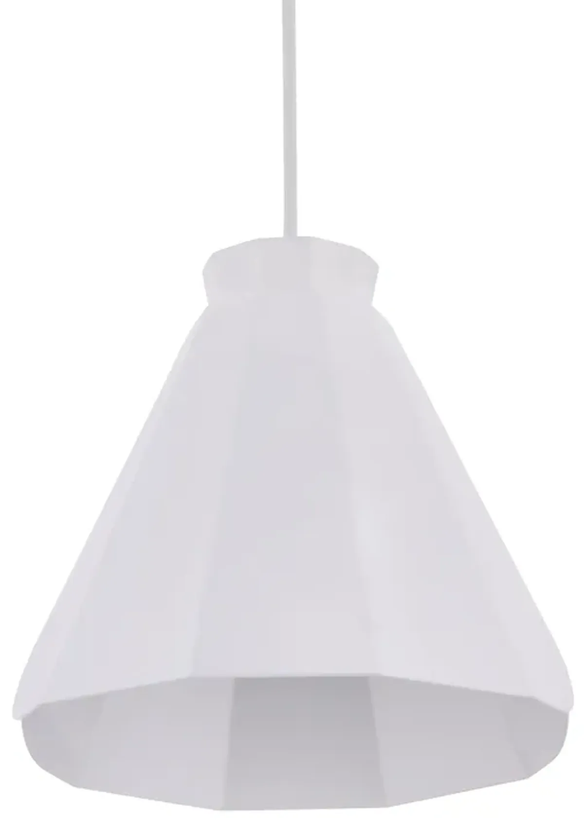 Millie White Midcentury Modern Pendant Lamp