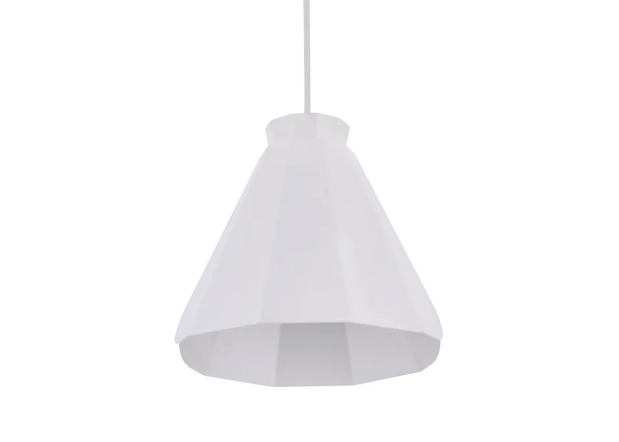 Millie White Midcentury Modern Pendant Lamp