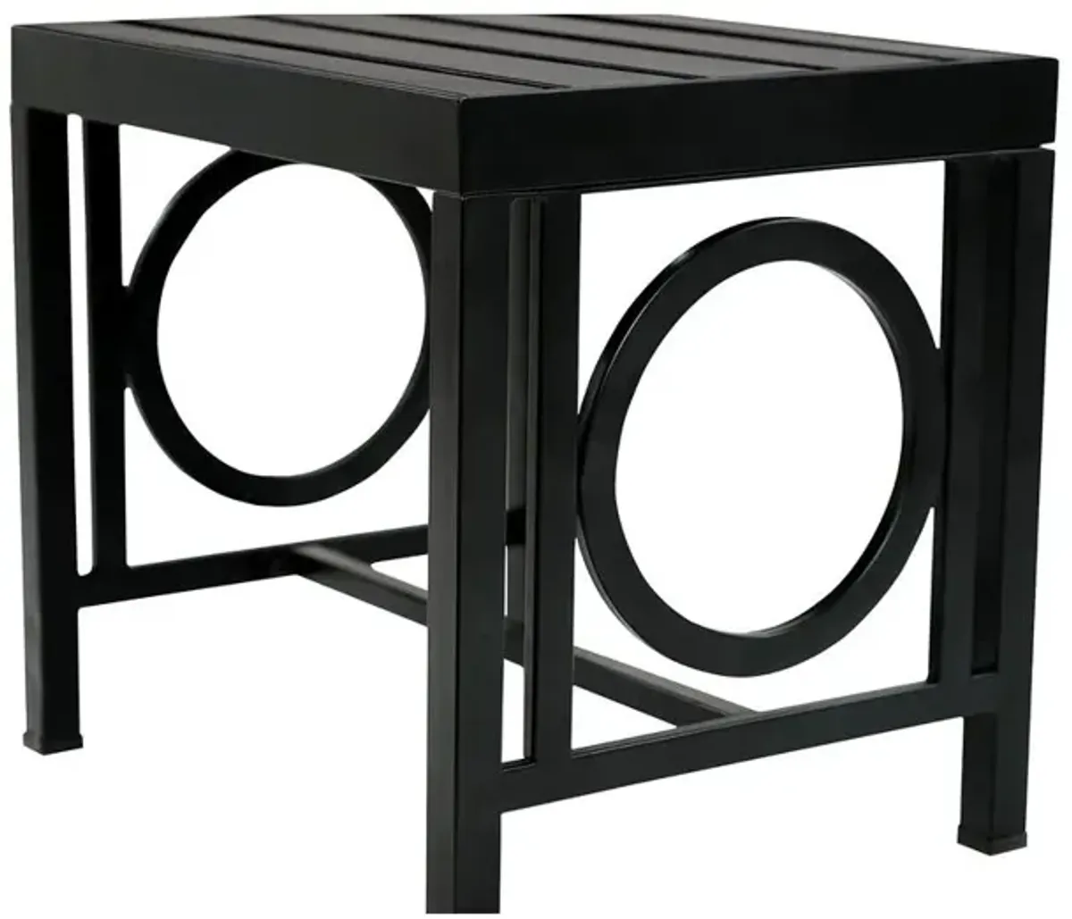 Carolina Living Grammercy Outdoor Side Table - Black