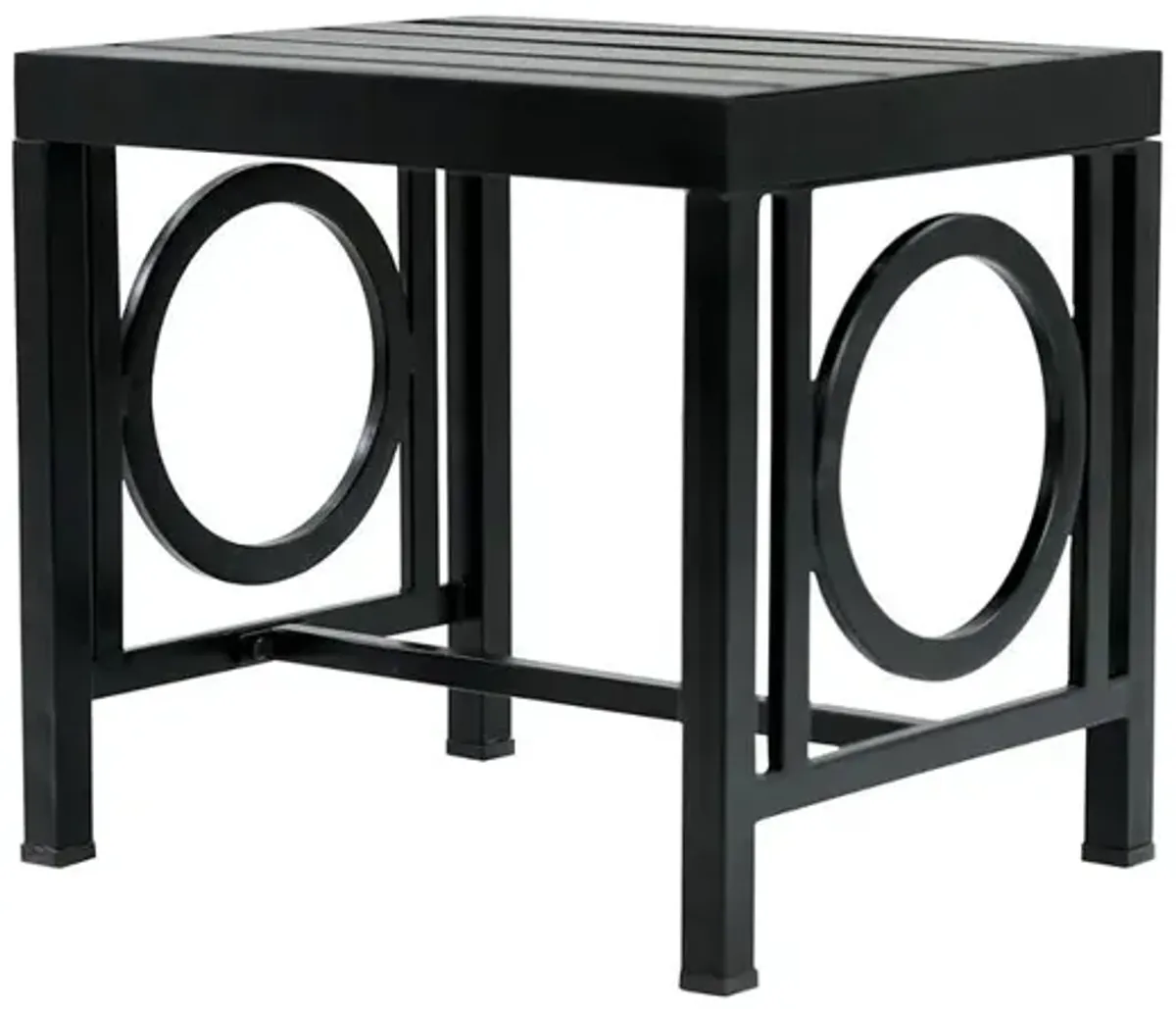 Carolina Living Grammercy Outdoor Side Table - Black