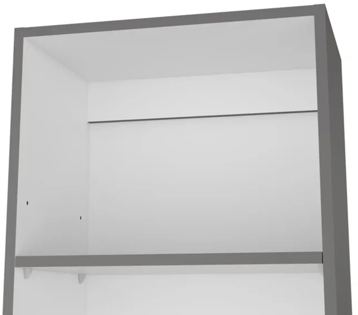 Bookcase XS Benzoni, Office, Matt Gray / White