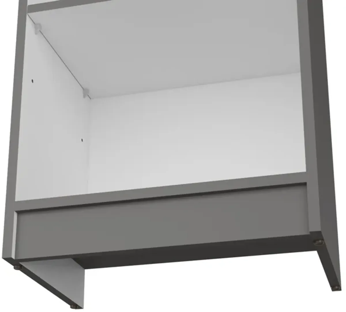 Bookcase XS Benzoni, Office, Matt Gray / White