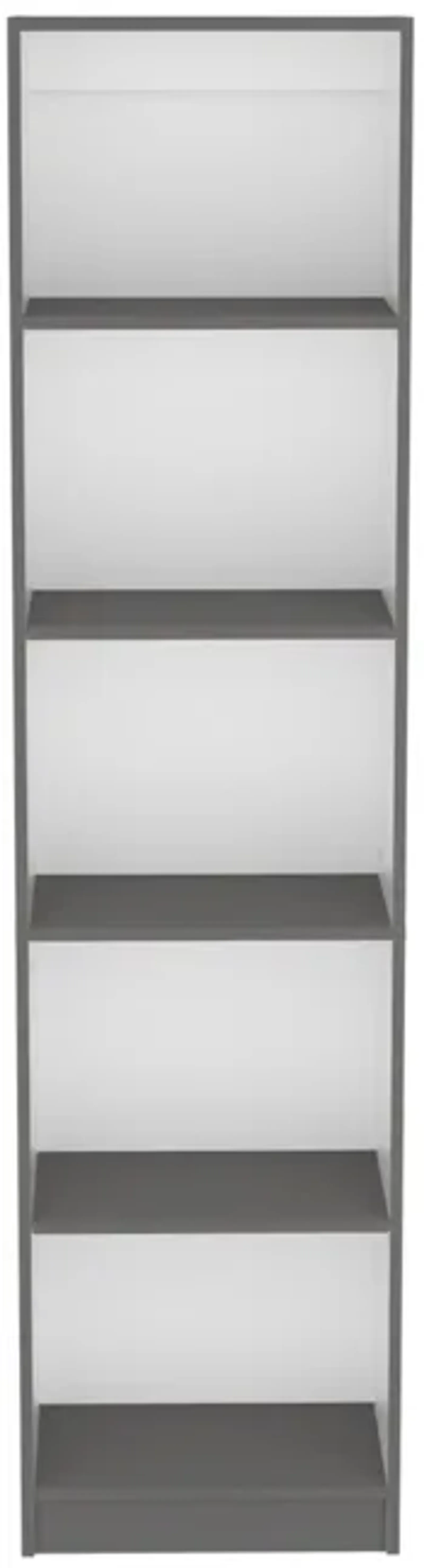 Bookcase XS Benzoni, Office, Matt Gray / White