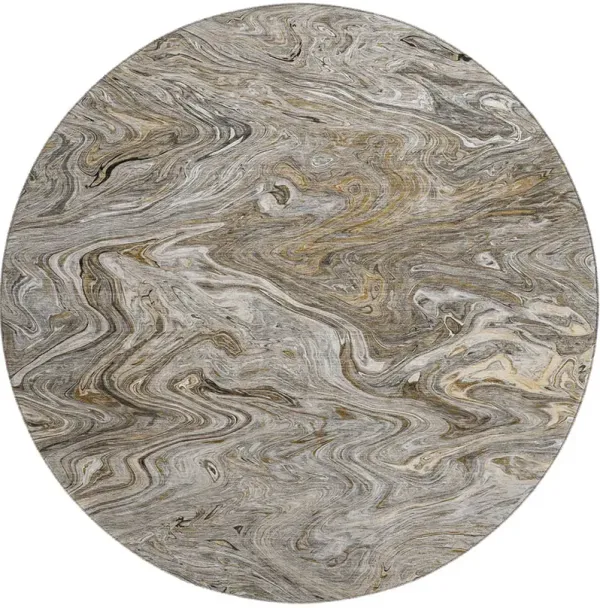 Ravenna RN8 Taupe 8' Round Rug