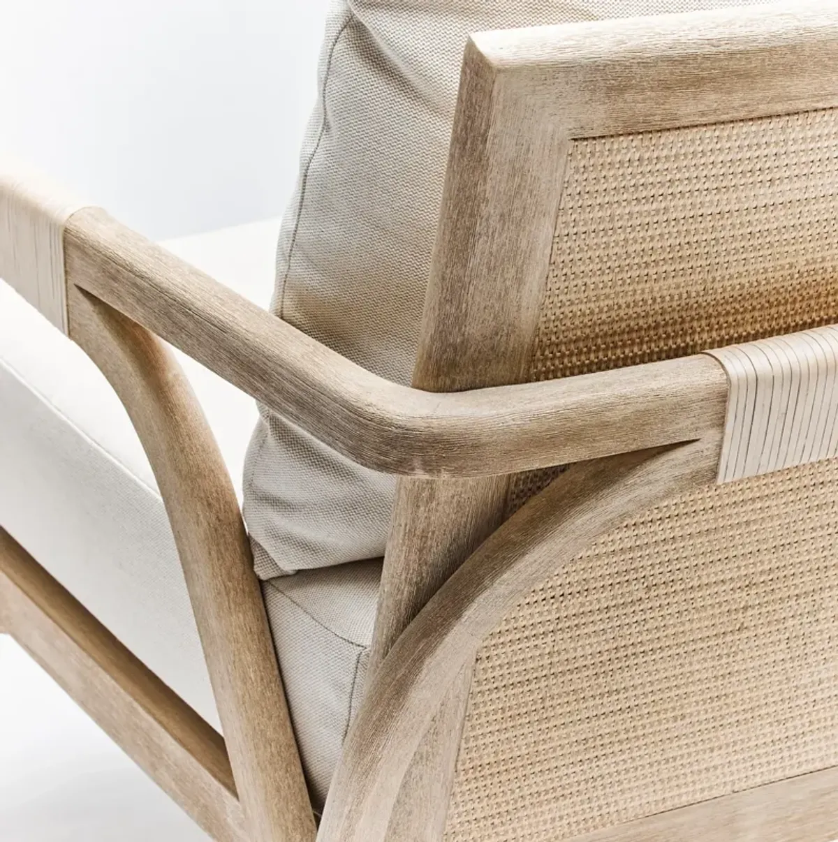 Delray Lounge Chair - White Ceruse
