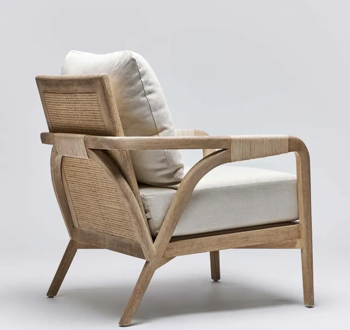 Delray Lounge Chair - White Ceruse