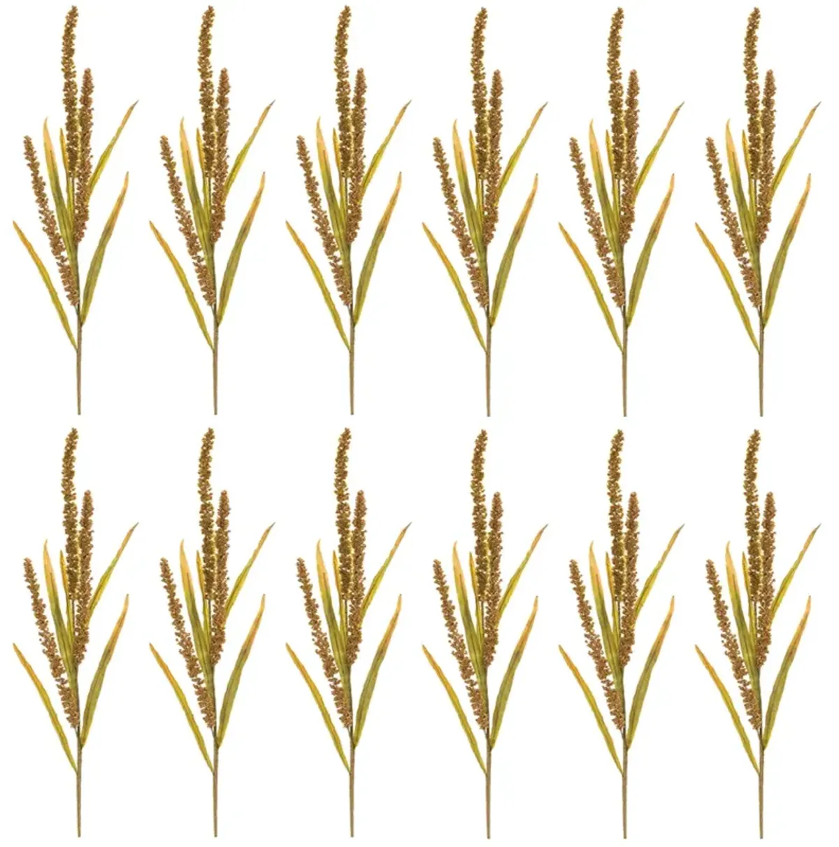 Set of 12 Seeded Harvest Sprays - Rustic Touch for Seasonal Home Decor