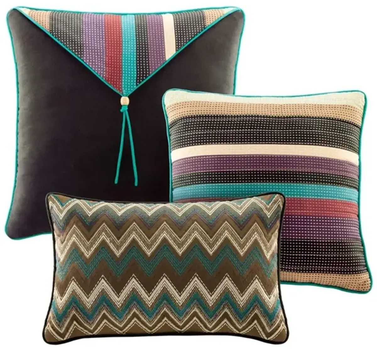 Gracie Mills Clayton Reversible Quilt Set with Throw Pillows