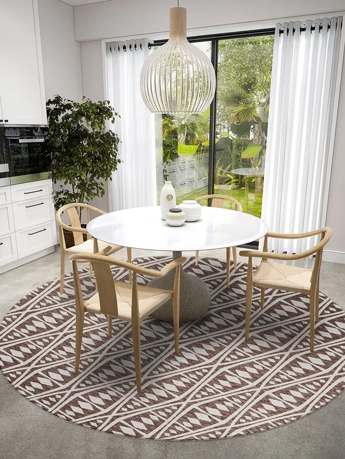 Sedona SN6 Coffee 4' Rug