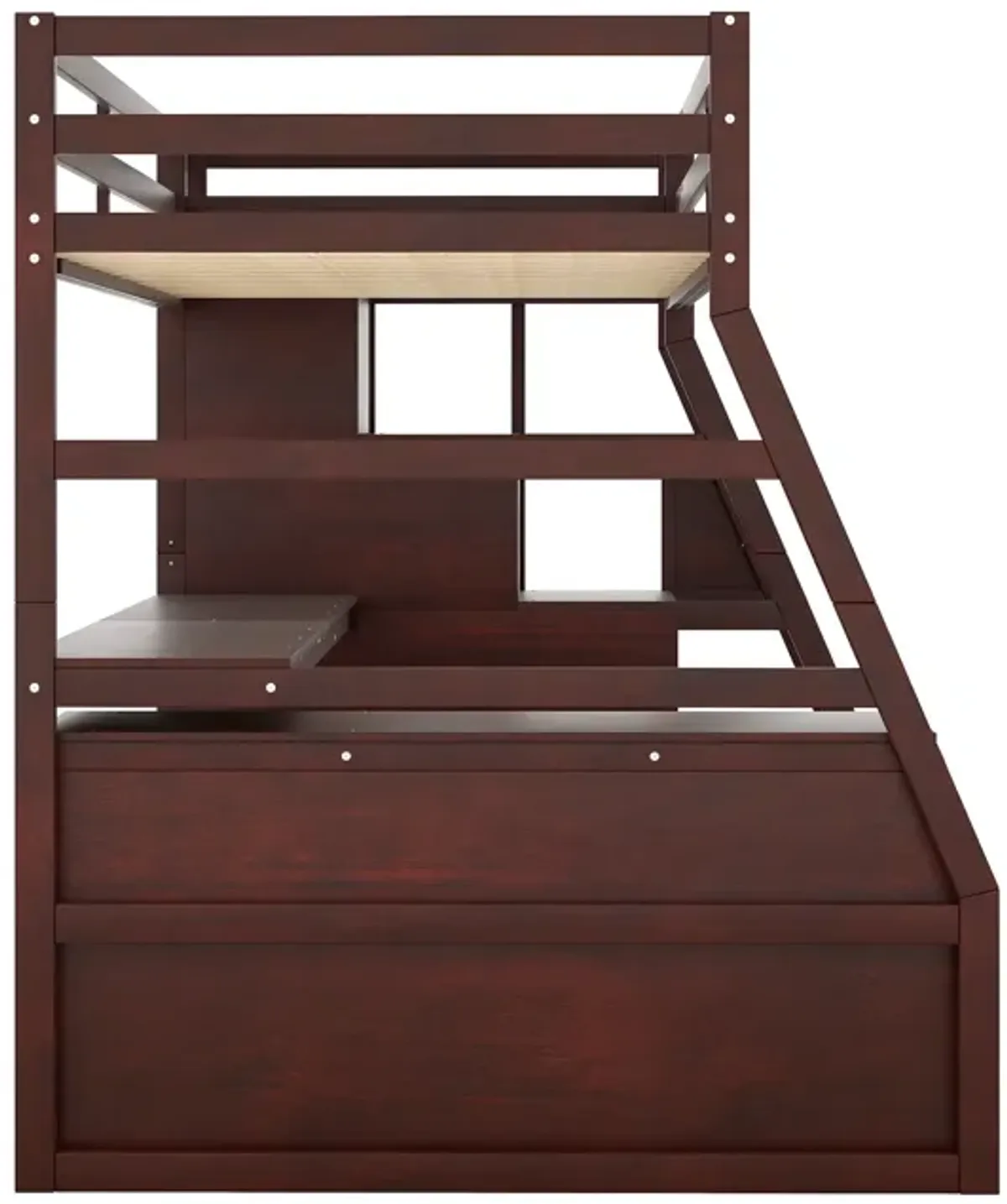 Merax Loft Bed with 7 Drawers and Desk