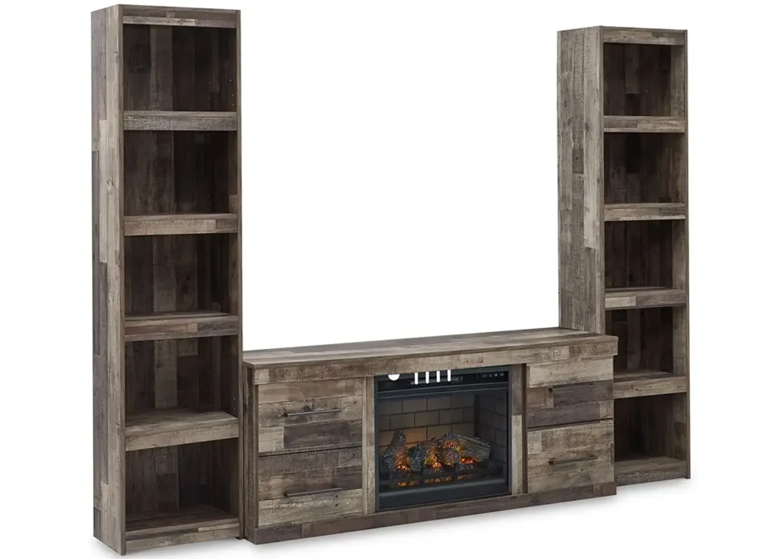 Derekson 3-Piece Entertainment Center with Electric Fireplace