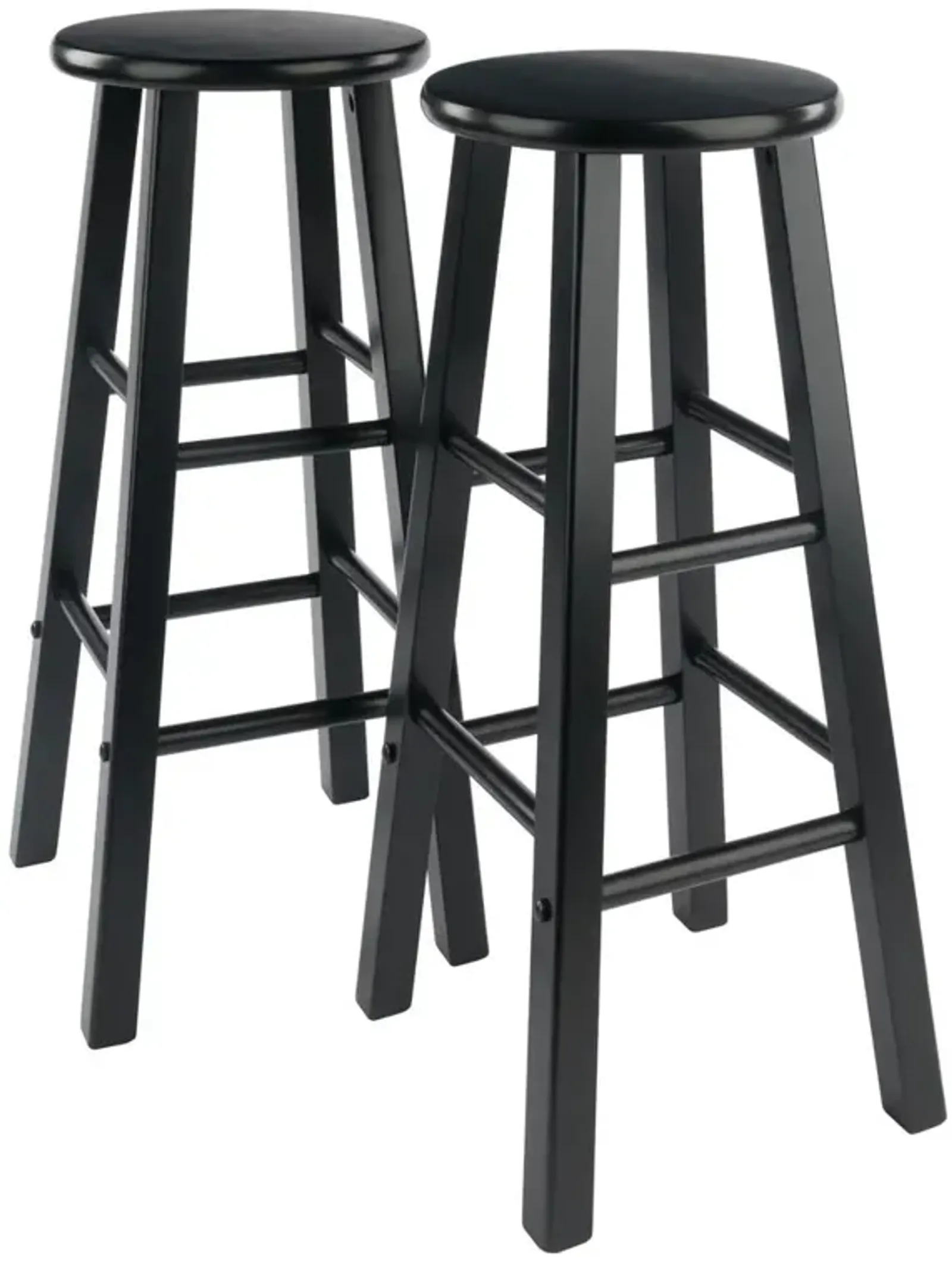 Element Bar Stools, 2-Pc Set, Black