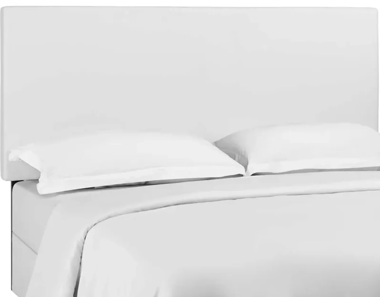 Modway - Taylor King and California King Upholstered Faux Leather Headboard White