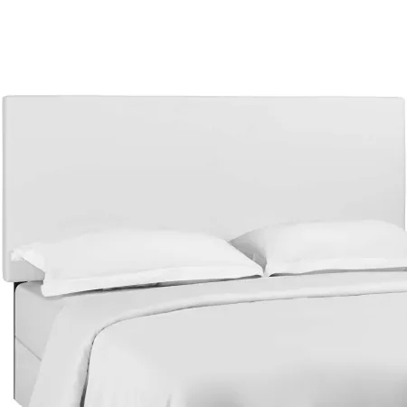 Modway - Taylor King and California King Upholstered Faux Leather Headboard White