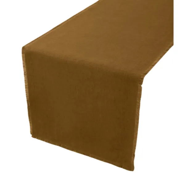 Solino Home 100% Pure Linen Table Runner - Fringe