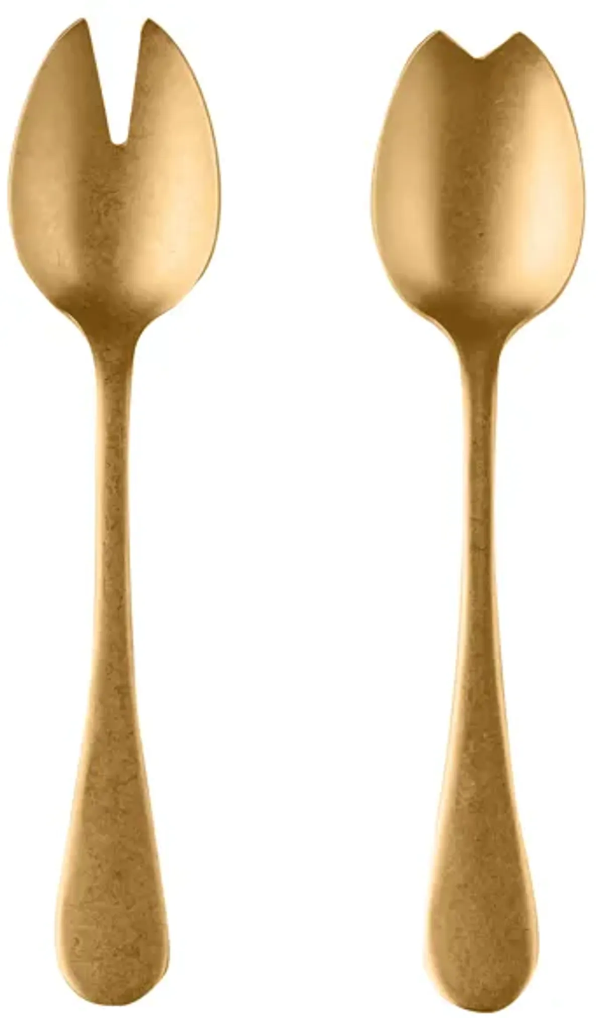 Vintage 2-Piece Salad Serving Set in Gold