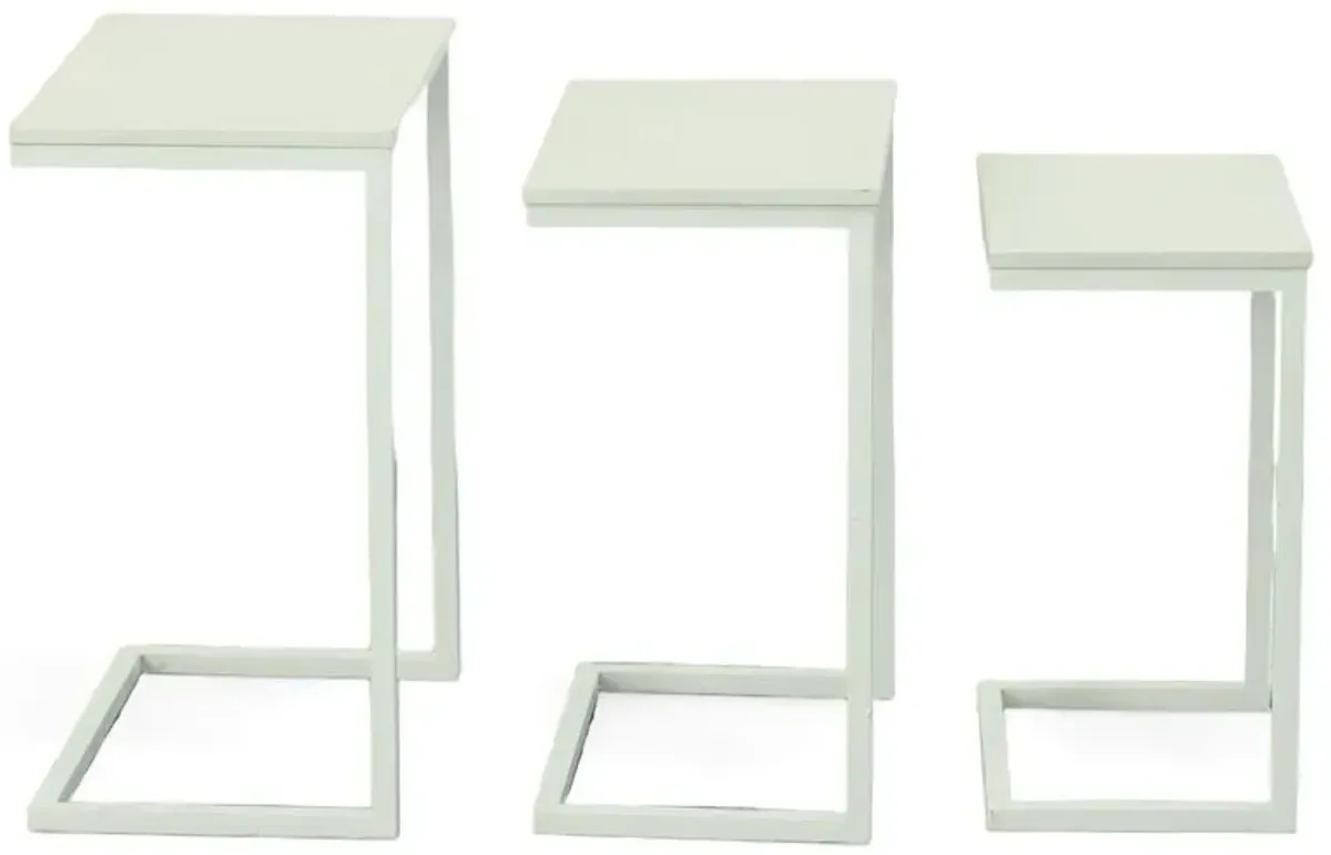 Carolina Living Addison Nesting Table Set - White