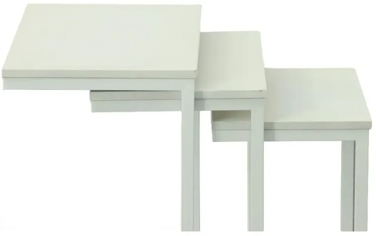 Carolina Living Addison Nesting Table Set - White