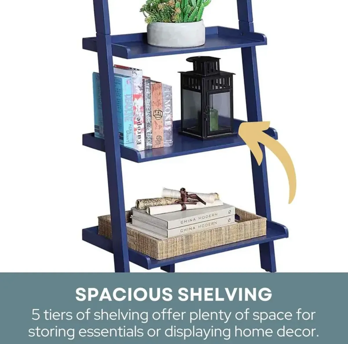 Convience Concept, Inc. American Heritage Bookshelf Ladder