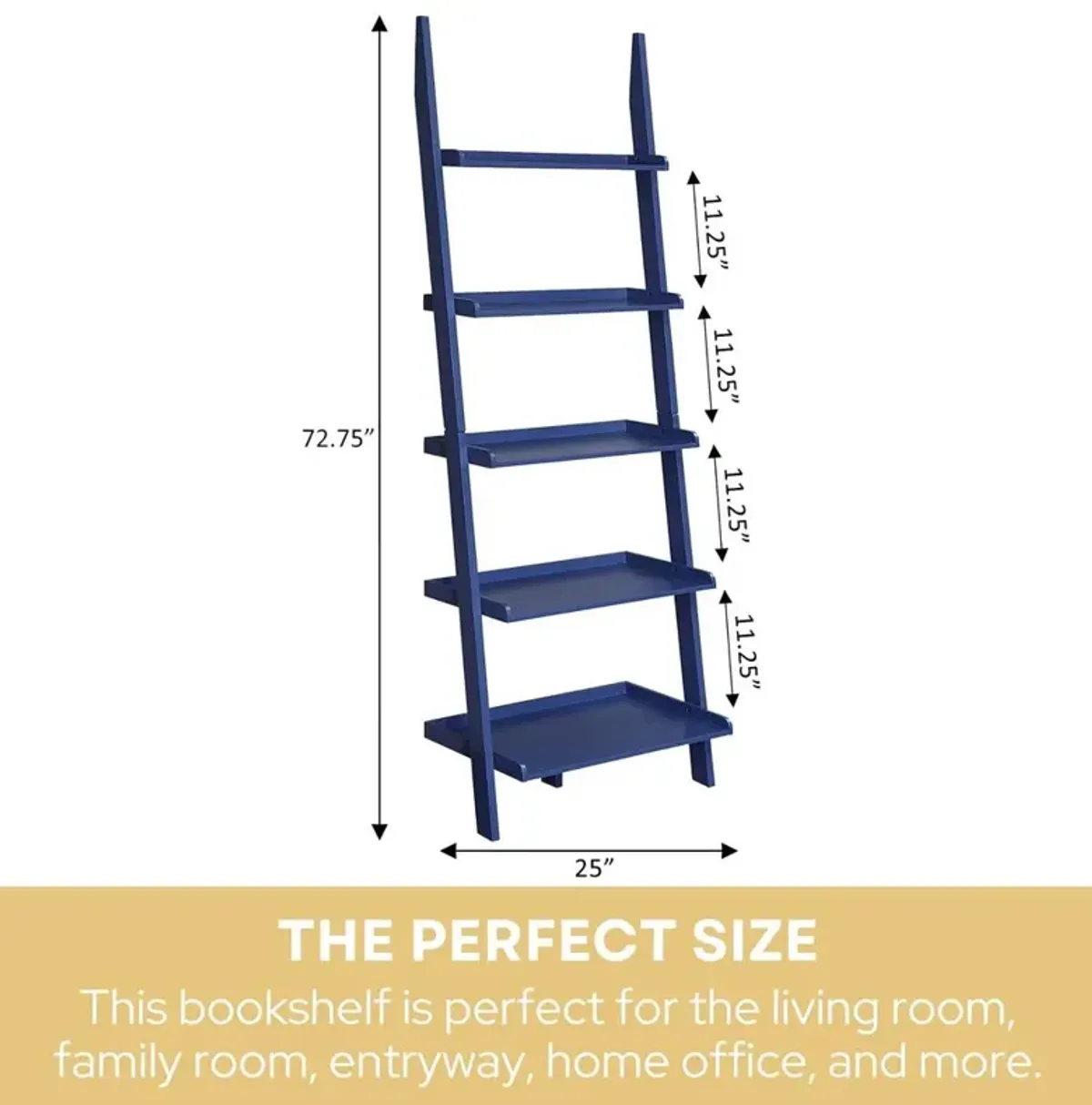 Convience Concept, Inc. American Heritage Bookshelf Ladder