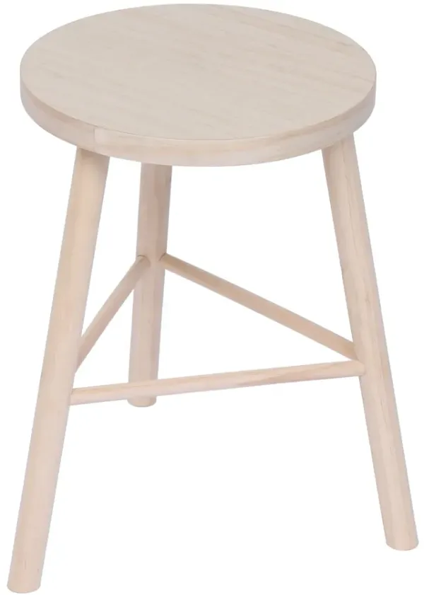 Scandinavian stool made of solid wood