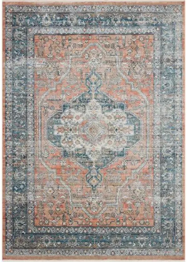 Elise ELI01 Coral 5'3" x 7'9" Rug by Magnolia Home